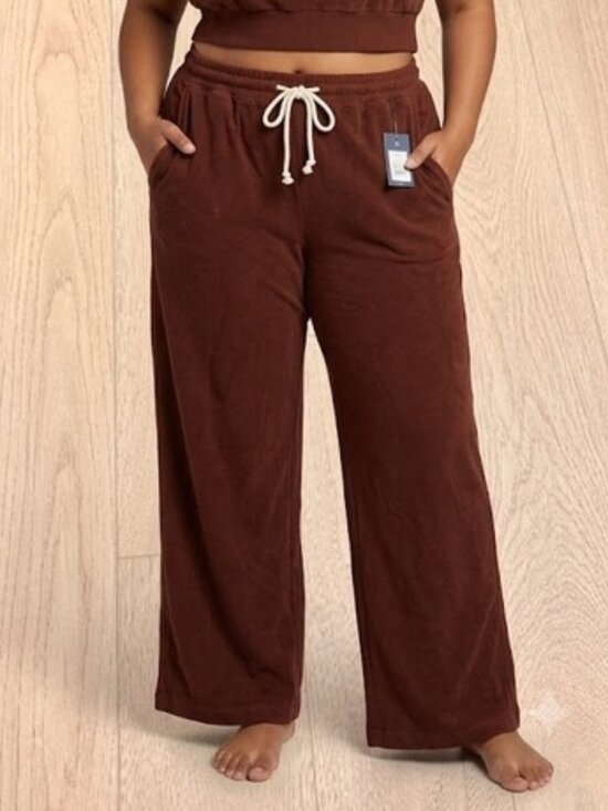 Universal Thread Pants - Universal Thread Brown Cozy Jogger Pants Women's XL Soft Lounge Casual NWT
